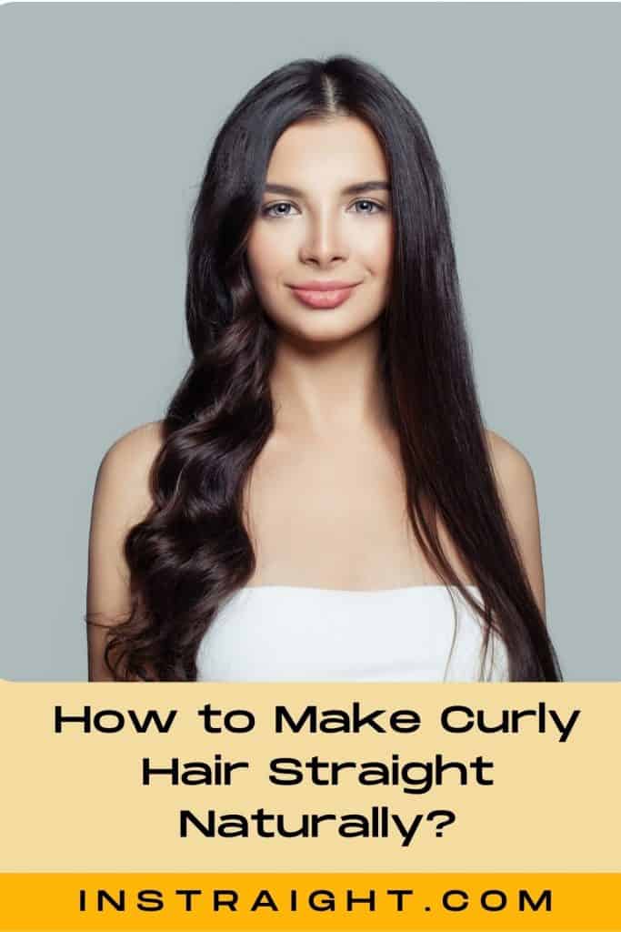 lady with one side of curly hair and another side for straight hair